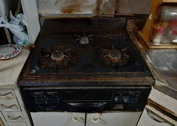 リンナイHR-PE863-XAAHRからパロマへコンロ交換の施工事例工事前写真施工前
