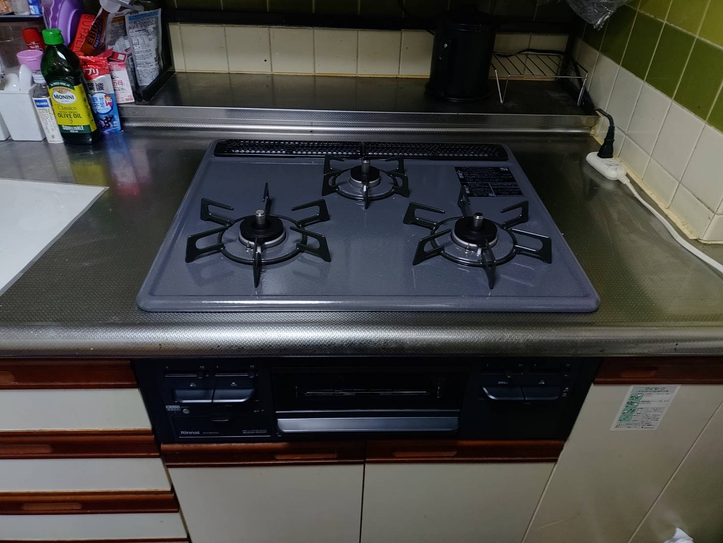 コンロ交換工事をされた東京都豊島区にお住まいのK様より工事後写真